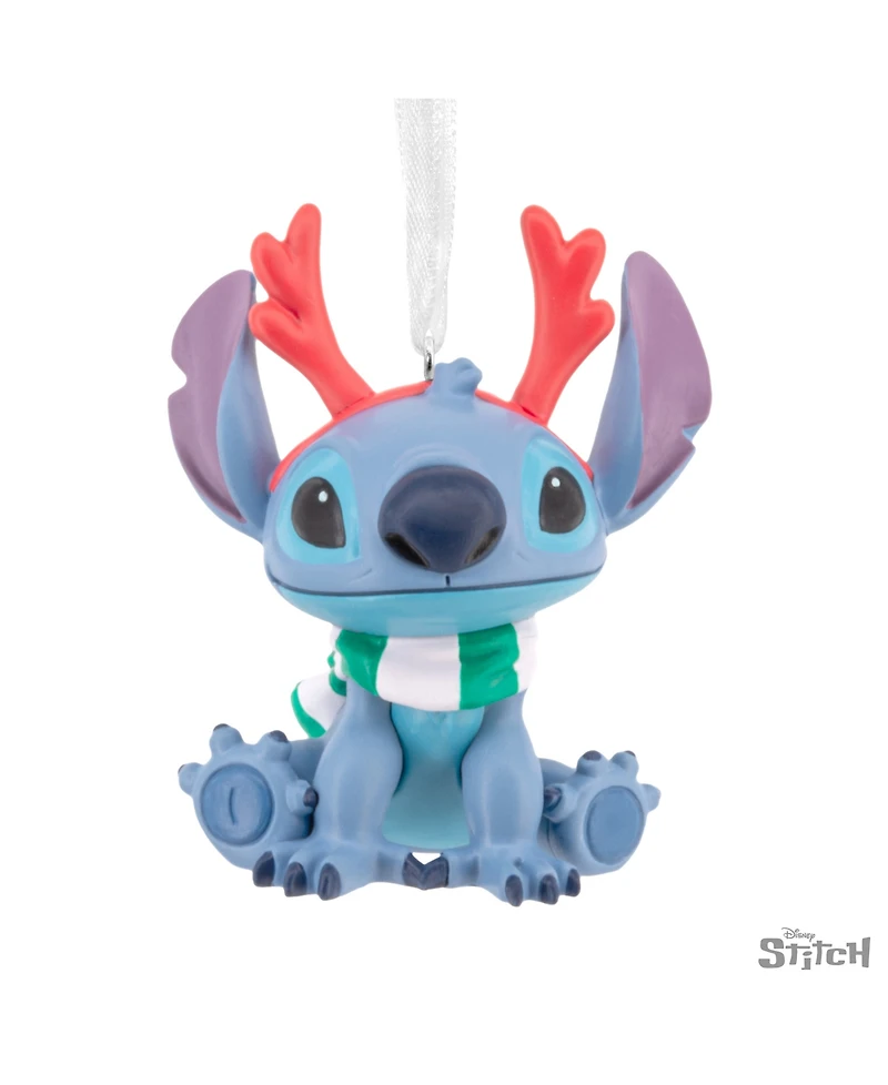 Hallmark Christmas Ornament Disney Stitch With Red Antlers