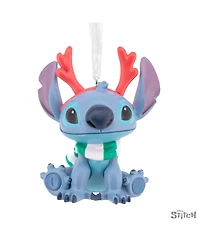 Hallmark Christmas Ornament Disney Stitch With Red Antlers