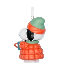 Hallmark Christmas Ornament Peanuts Snoopy With Hot Cocoa