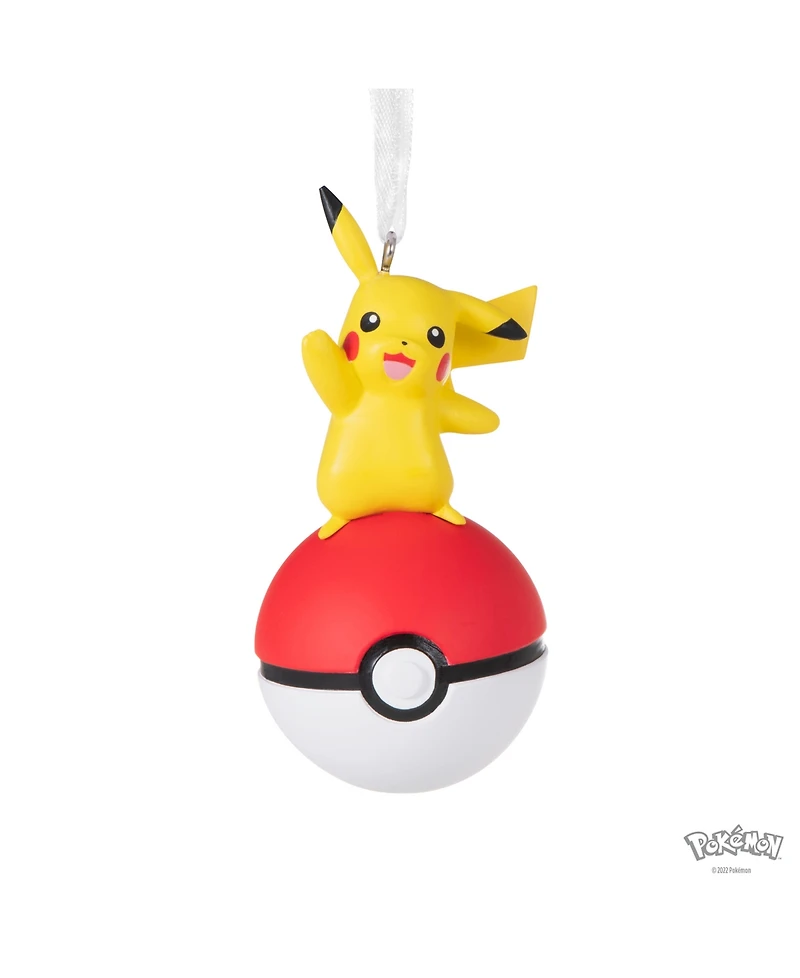 Hallmark Christmas Ornament Pokemon Pikachu on Poke Ball
