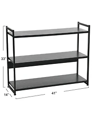 Household Essentials Jamestown Open Storage Bookshelf