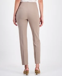 Anne Klein Petite Pull-On Mid-Rise Slim Pants