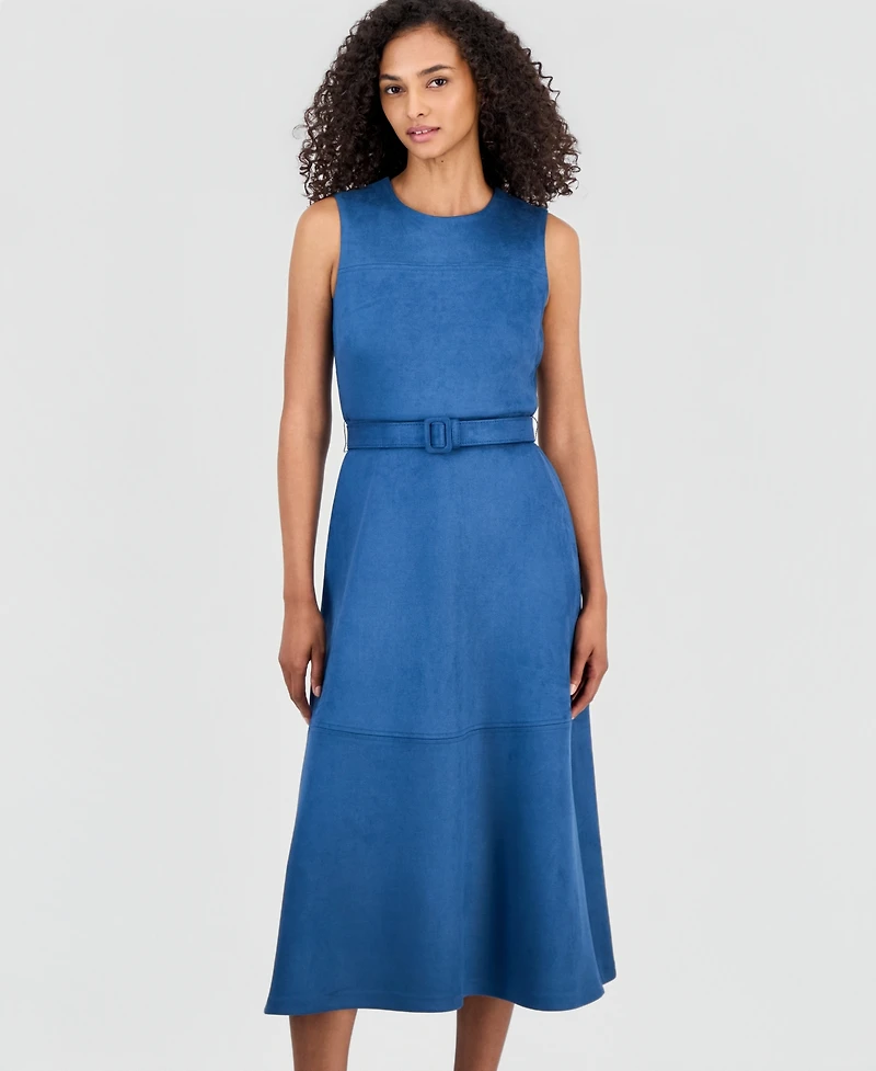 Anne Klein Women's Sleeveless A-Line Midi Dress