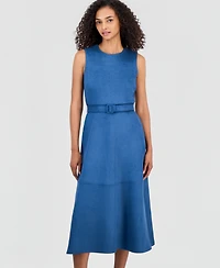 Anne Klein Women's Sleeveless A-Line Midi Dress