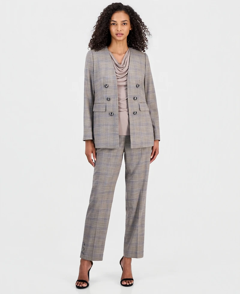Anne Klein Women's Faux-Double-Breasted Jacket