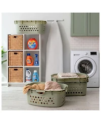 Iris 4 Pack Comfort Carry Lightweight Laundry Basket w/ Ergonomic Curves