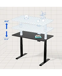 FlexiSpot Adjustable Standing Desk with Motorized Lift and Anti Collision Safety