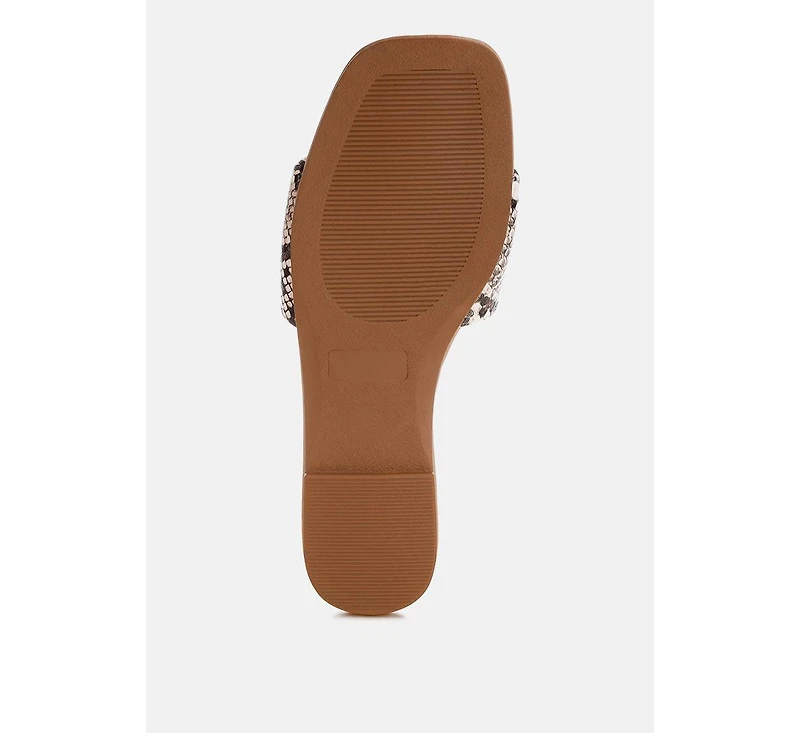 London Rag Women's Zaltana Open Square Toe Flats