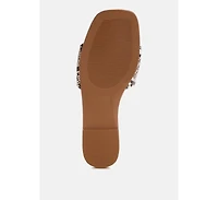 London Rag Women's Zaltana Open Square Toe Flats