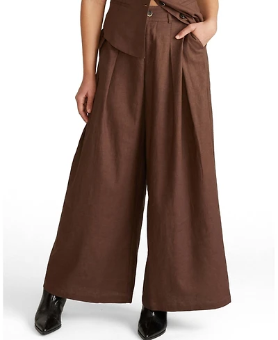 Universal Standard Women's Plus Palais Stretch Linen Wide Leg Pant