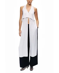 Nocturne Women's Layered Halter Blouse