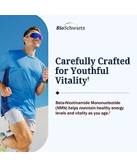 BioSchwartz Nmn Supplement 500 Milligram Nicotinamide Mononucleotide, 60 Capsules, Gluten Free, Third Party Tested