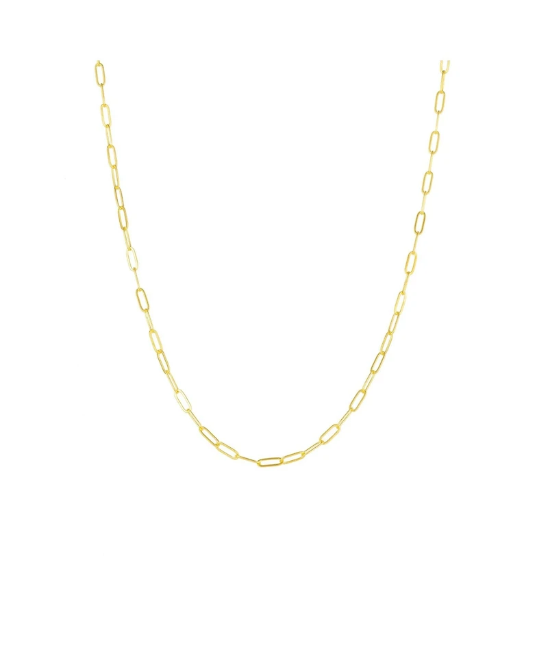 Spero London Sterling Silver Large Rectangular Chain Necklace