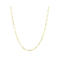 Spero London Sterling Silver Large Rectangular Chain Necklace