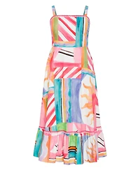 City Chic Women's Plus Size Sunlit Print Maxi Dress