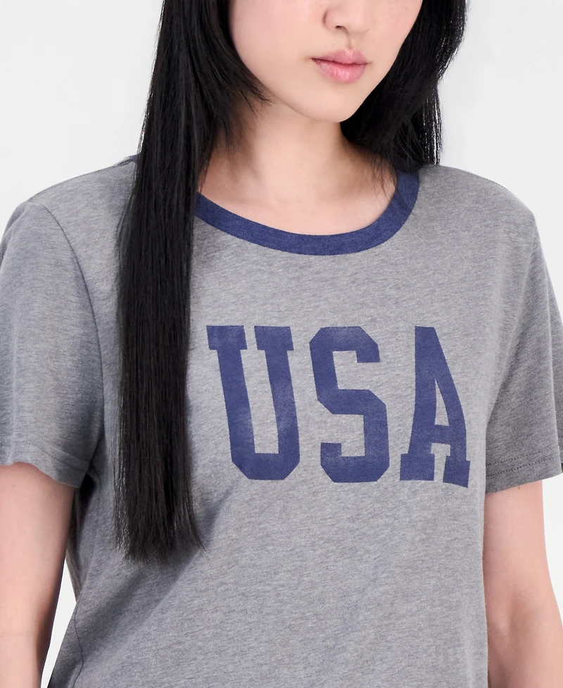 Lucky Brand Women's Usa Classic Crewneck T-Shirt