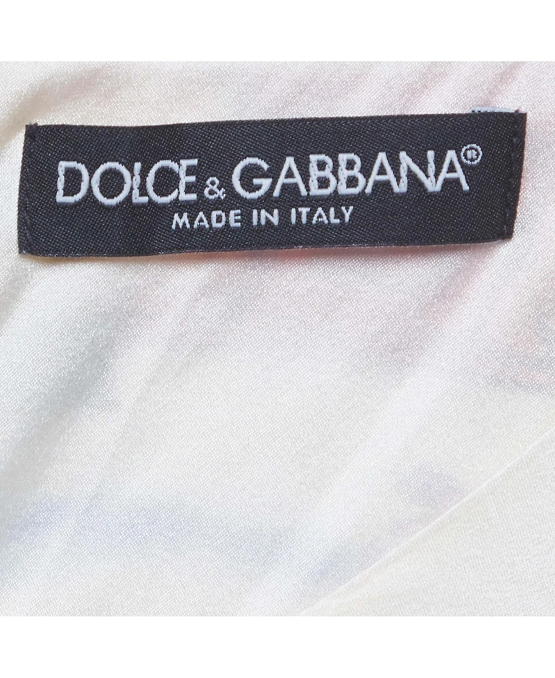 Pre-Owned Dolce & Gabbana Women's Floral Print Satin Ruched Mini Dress