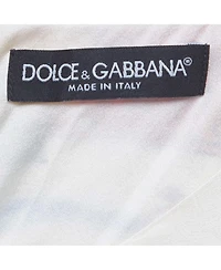 Pre-Owned Dolce & Gabbana Women's Floral Print Satin Ruched Mini Dress