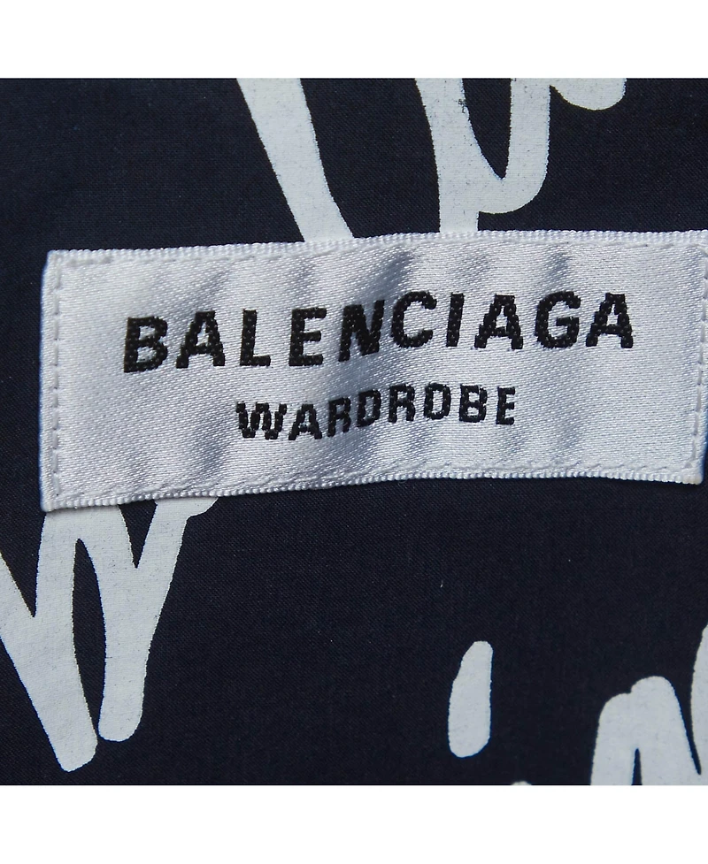 Pre-Owned Balenciaga Women's Printed Cotton Midi Dress