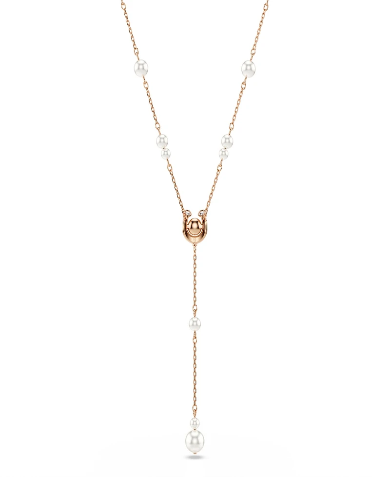 Swarovski Rose Gold-Tone Plated Symbolica Y Necklace