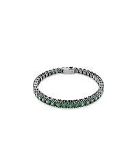 Swarovski Ruthenium-Plated Matrix Tennis Bracelet