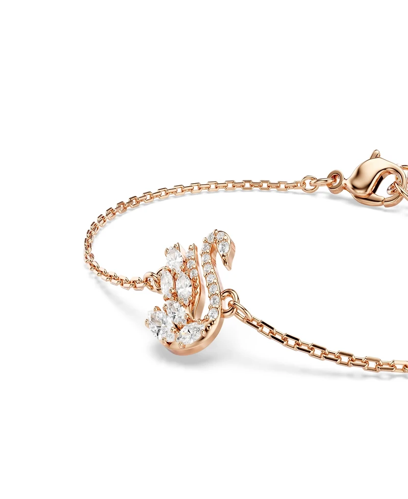 Swarovski Rose Gold-Tone Plated Swan Bracelet