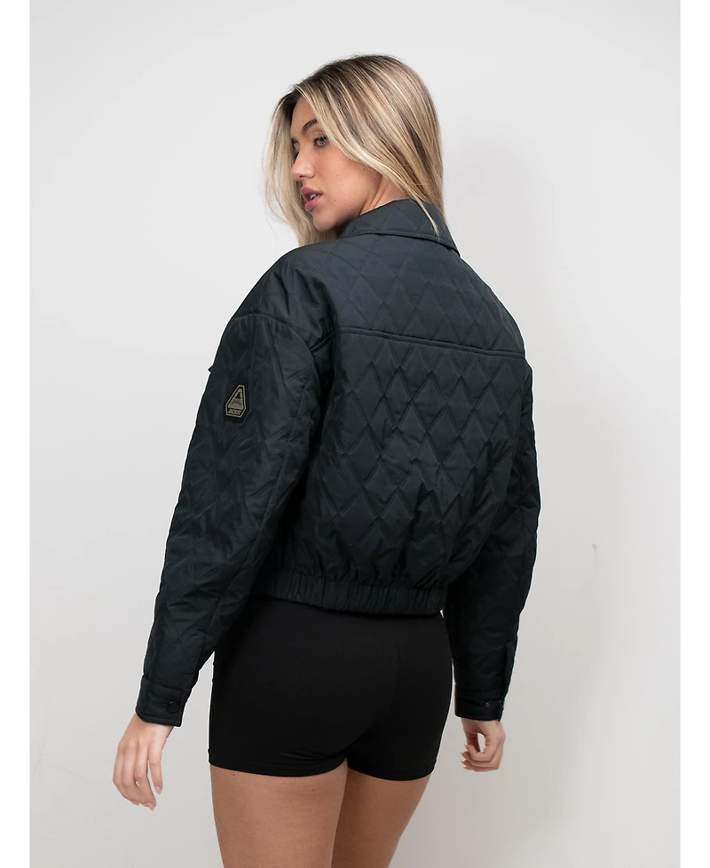 JACK1T Women's Eden Quilted Shirt Jacket