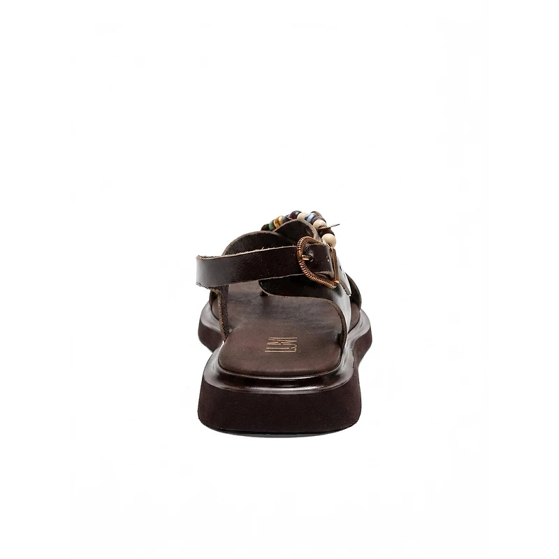 Forever & Always Shoes Women's Hush Leather Beaded Sandal