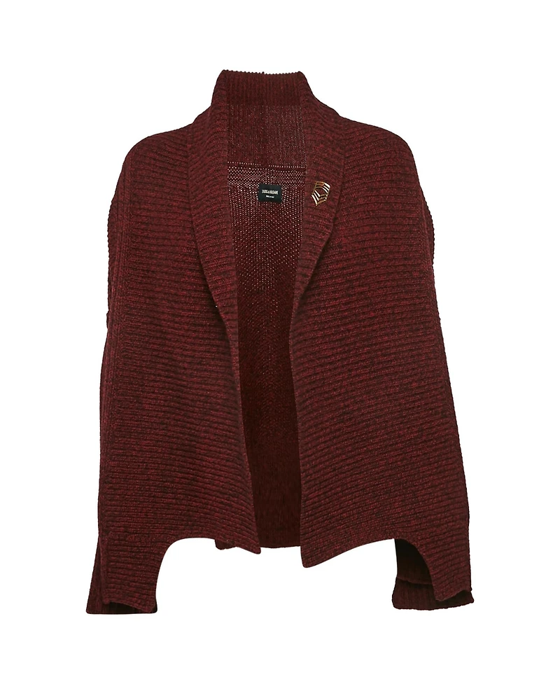 Pre-Owned Zadig & Voltaire Women's Voltaire Burgundy Rib Knit Sweater