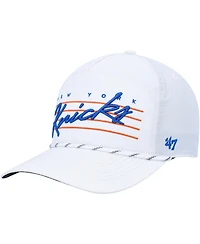 '47 Brand Men's White New York Knicks Downburst Hitch Snapback Hat