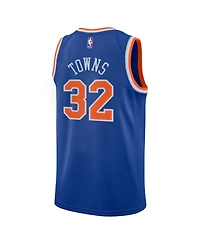 Nike Big Boys and Girls Karl-Anthony Towns Blue New York Knicks Swingman Icon Edition Jersey