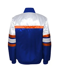 Mitchell & Ness Big Boys and Girls Blue New York Knicks Satin Full-Snap Jacket