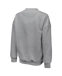Majestic Threads Women's Gray New York Knicks Classic Tri-Blend Pullover Sweatshirt