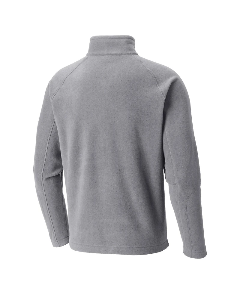 Columbia Men's Gray New York Knicks Fast Trek Iii Half-Zip Fleece Pullover Sweatshirt