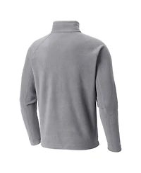 Columbia Men's Gray New York Knicks Fast Trek Iii Half-Zip Fleece Pullover Sweatshirt