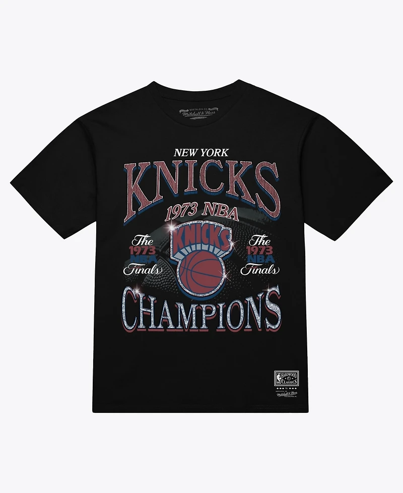 Mitchell & Ness Men's Black New York Knicks Champions Era T-Shirt