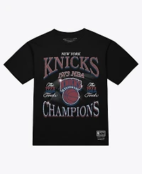 Mitchell & Ness Men's Black New York Knicks Champions Era T-Shirt