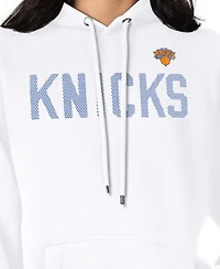 G-iii 4Her by Carl Banks Women's White New York Knicks Dot Print Pullover Hoodie