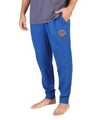 Concepts Sport Men's Royal New York Knicks Mainstream Cuffed Terry Pants