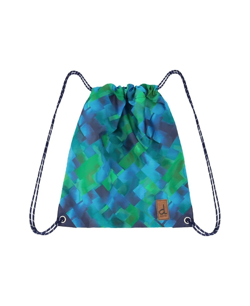 Deux par Deux Little Boy Diamond Sporty Durable Everyday Drawstring Bag
