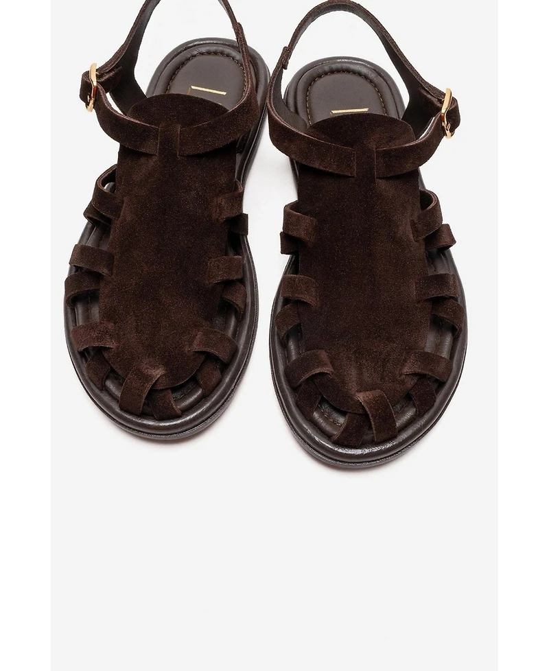 Forever & Always Shoes Women's Alone Leather Gladiator Sandal