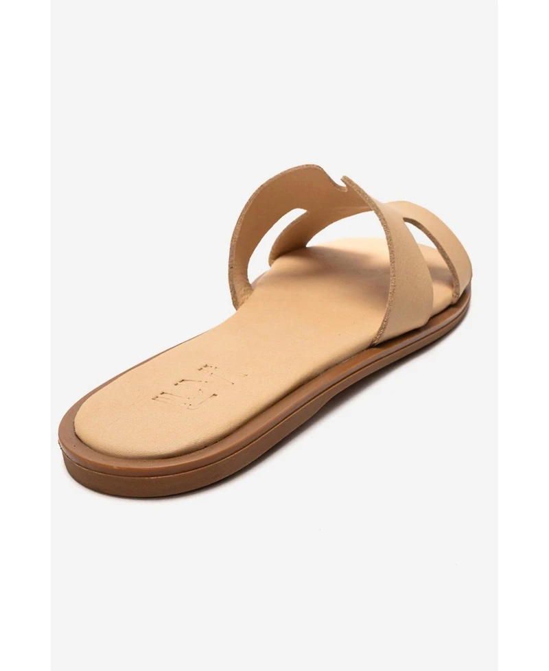 Forever & Always Shoes Women's Biora Leather Slide