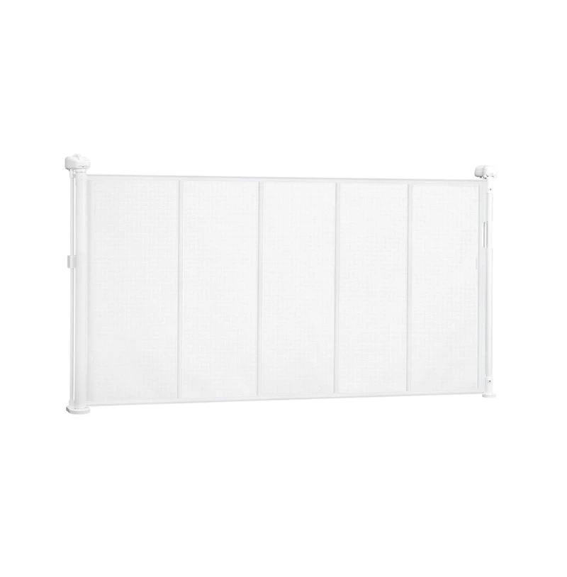 Ruie Retractable Mesh Pet Gate 34 in Tall Extends to 55 in Wide for Doorways