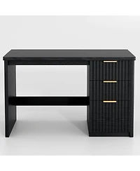 Vlsrka Computer Desk With File Drawers And Storage