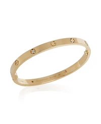 Pre-Owned Tiffany & Co Yellow Gold Diamond Medium Model Love Bracelet