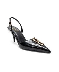 Prologue Shoes Women's Yvella Buckle Pointed Toe Stiletto Pump