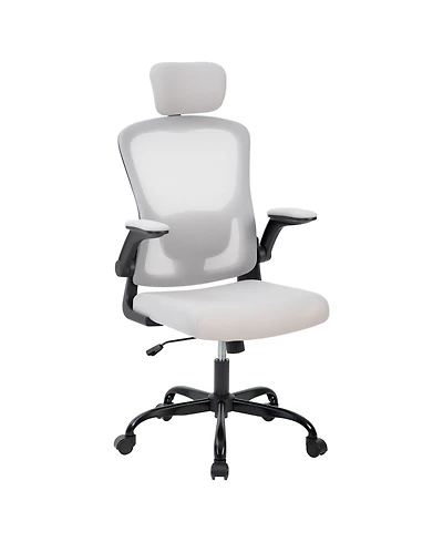 gaomon Office Computer Chair with Headrest, Mesh Home Office Chair with Adjustable Back Support and Armrest, High Ergonomic Rolling Work Chair