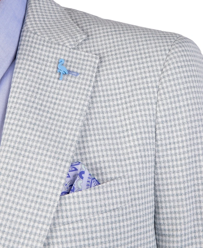 Tailorbyrd Men Melange Mini Check Sport Coat