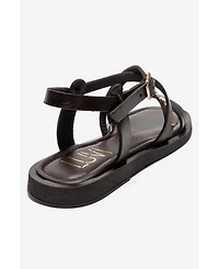 Forever & Always Shoes Poole Leather Multi Strap Sandal
