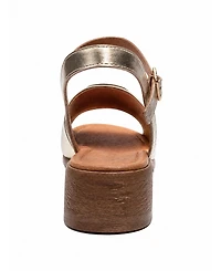 Forever & Always Shoes Women's Svelte Leather Buckle Sandal